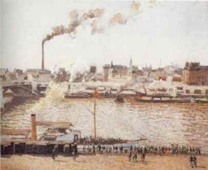 ARIA - Determinanti – Industrie / Camille Pissarro (1830–1903): View of Rouen