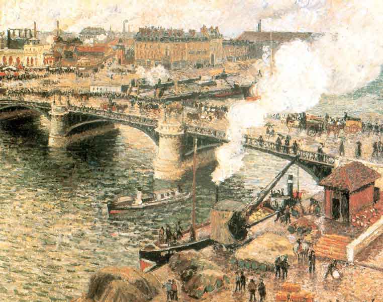 ARIA – Risposte – Piani di miglioramento /  Camille Pissarro (1830–1903): Pont Boieldieu in Rouen, rainy weather