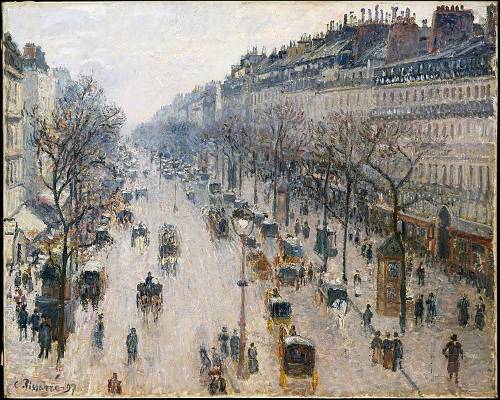 ARIA – Risposte – Previsioni Qualità dell'aria/ Camille Pissarro (1830-1903): The Boulevard Montmartre on a Winter Morning