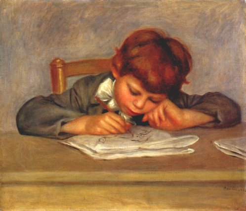 ARIA – Utilità – Documenti e Presentazioni / Pierre Auguste Renoir (1841-1919): The artist's son, Jean, drawing