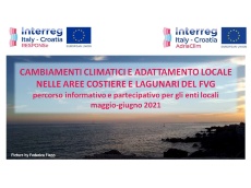 #AdriaClim: Cambiamenti climatici e adattamento locale nelle aree costiere e lagunari del FVG: il programma del percorso per gli enti locali