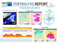 collage di immagini dal report mensile meteo.fvg di agosto 2019