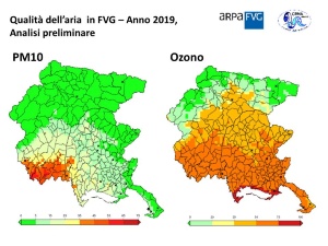 Polveri sottili e Ozono nel 2019 in FVG - Analisi preliminare